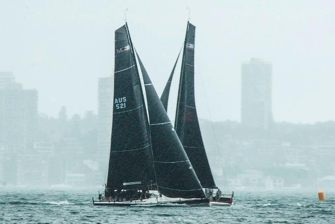 Rainy Sydney Harbour - 2015 MC38 Open Regatta © Bob Fowler